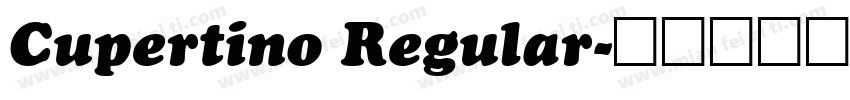 Cupertino Regular字体转换